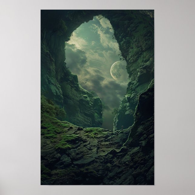 Majestic Fox in Earthy Landscape Poster (Vorne)