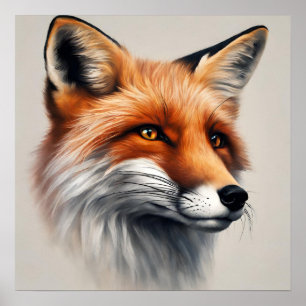 Majestic Fox Poster