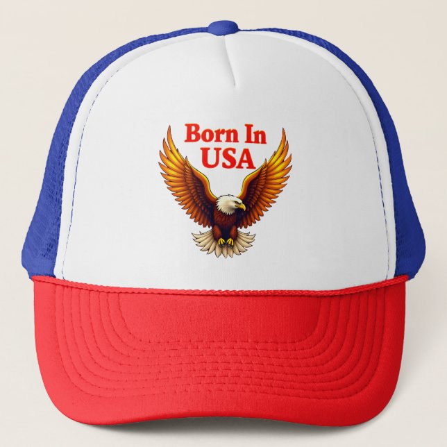 Majestic Freedom as Eagle American Fearless Pride Truckerkappe (Vorderseite)