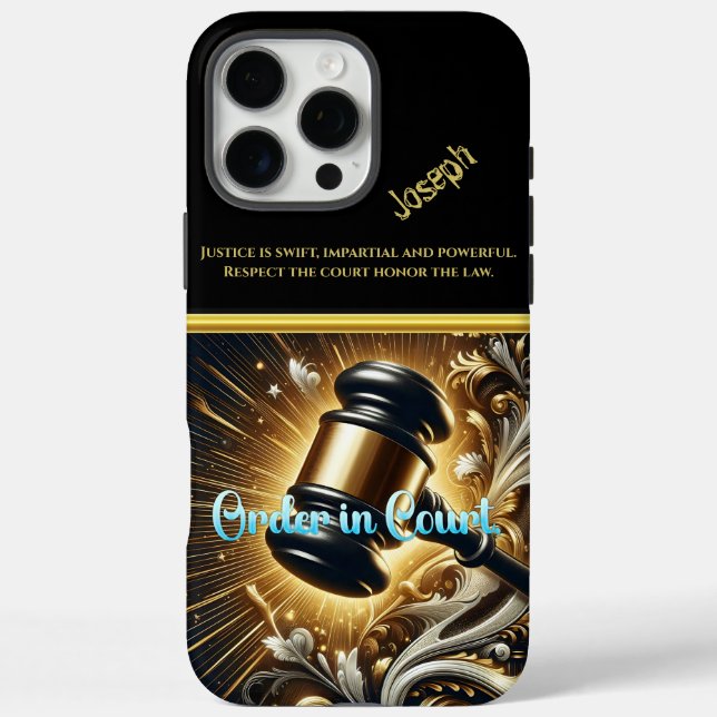 Majestic Gavel of Justice in Grandeur Case-Mate iPhone Hülle (Rückseite)