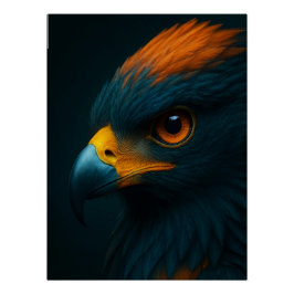 Majestic Gaze - Ultra-Realistisches Adlerportrait Poster