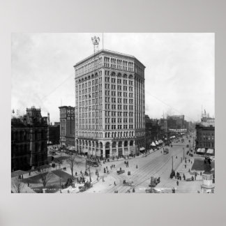Majestic Gebäude, Detroit: 1899 Poster