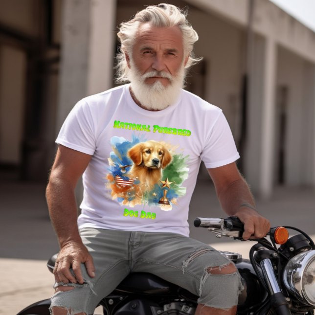 Majestic Golden Retriever mit Trophäe und Sternen T-Shirt (Von Creator hochgeladen)