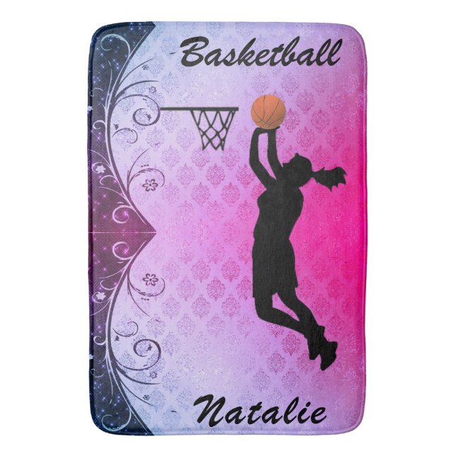 Majestic Gradient Basketball Badematte (Vorderseite Vertikal)