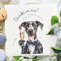Majestic Great Dane Waiter Watercolor anpassbar