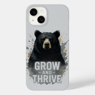 Majestic Growth Black Bear Art Case-Mate iPhone 14 Hülle