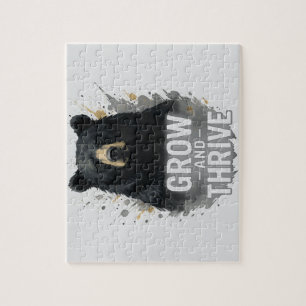 Majestic Growth Black Bear Art Puzzle
