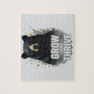 Majestic Growth Black Bear Art Puzzle