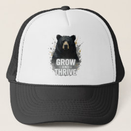 Majestic Growth Black Bear Art Truckerkappe