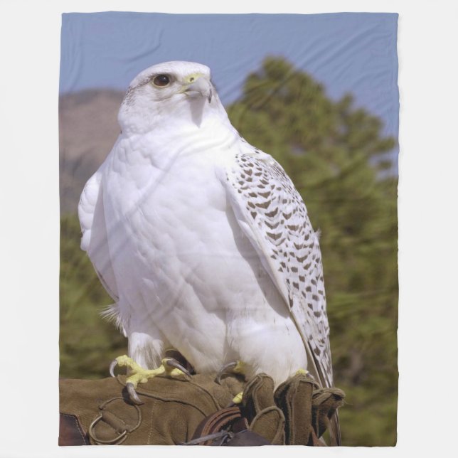 Majestic Gyrfalcon Fleecedecke (Vorderseite)