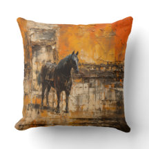 Majestic Horn im Abstrakten Sonnenuntergang