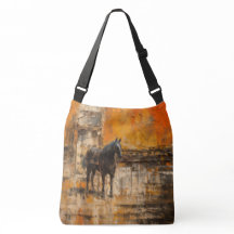 Majestic Horn im Abstrakten Sonnenuntergang