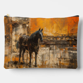 Majestic Horn im Abstrakten Sonnenuntergang Zubehörtasche