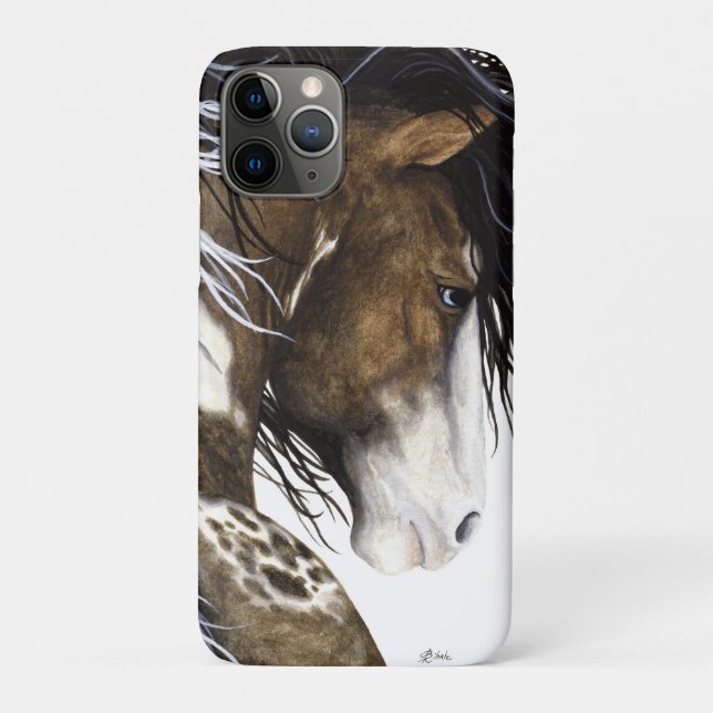 Majestic Horse by Bihrle iPhone Case (Rückseite)