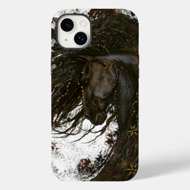 Majestic Horse by Bihrle iPhone Case (Rückseite)