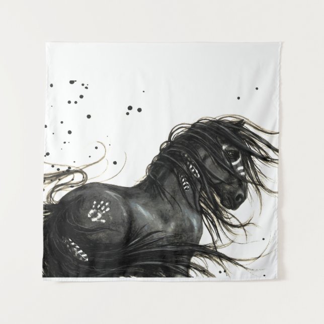 Majestic Horse by Bihrle Tapestry Wandteppich (Vorderseite)