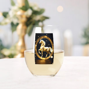 Majestic Horse Logo Glassware Weinglas Ohne Stiel