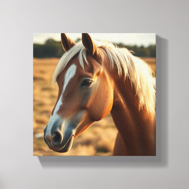 Majestic Horse Portrait Leinwanddruck (Vorderseite)