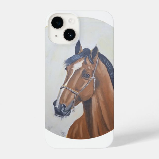 Majestic Horse Portrait T-Shirt iPhone Hülle (Rückseite)