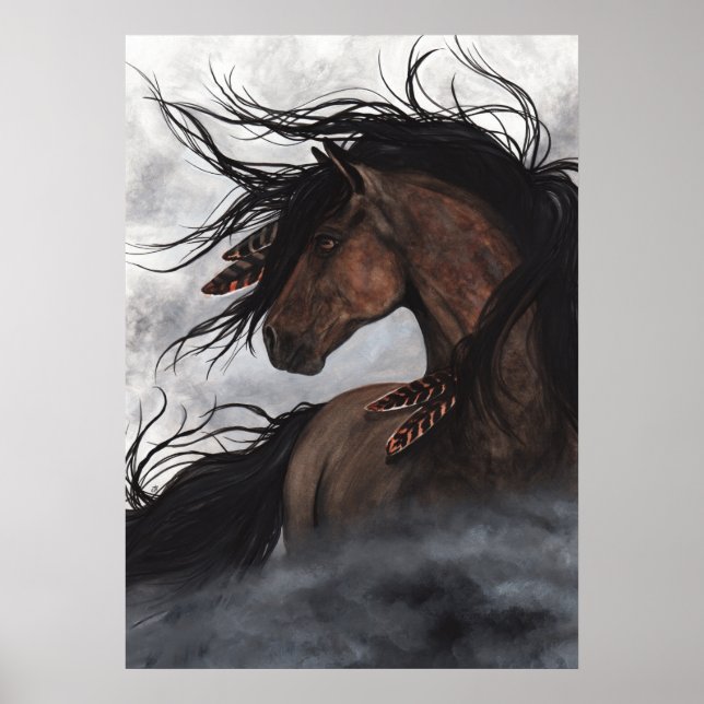 Majestic Horse Poster von Bihrle (Vorne)