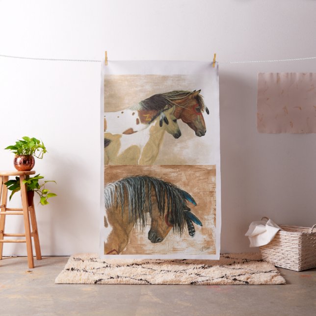 Majestic Horses by Bihrle  Stoff (Beispiel)