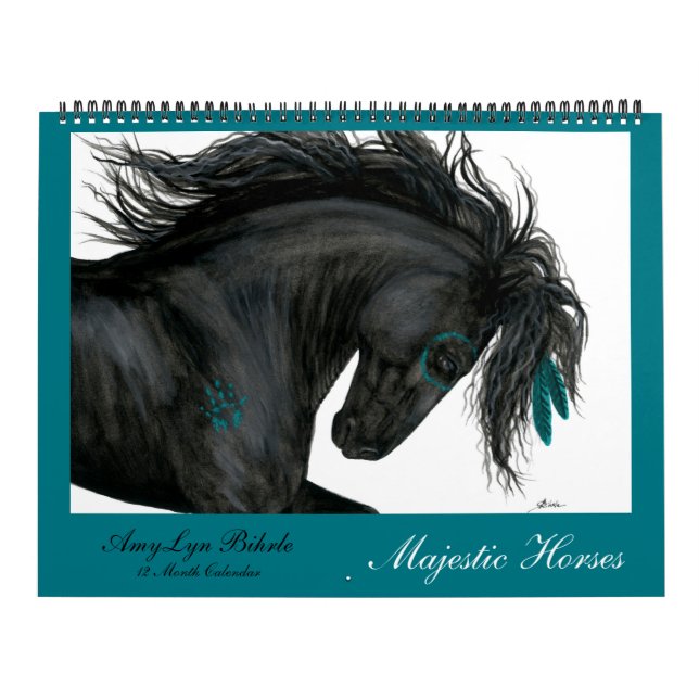 Majestic Horses Calendar by BiHrLe Kalender (Titelbild)