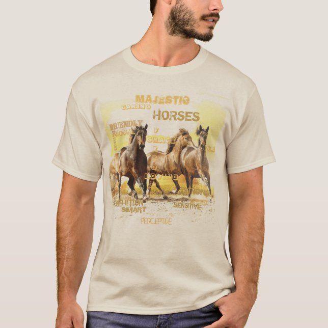 Majestic Horses Men-T - Shirt (Vorderseite)