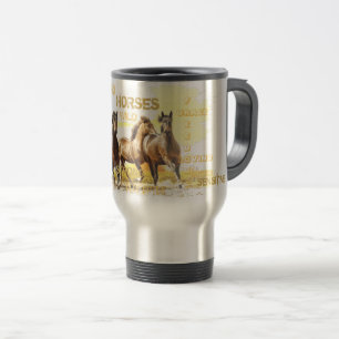 Majestic Horses Travel Mug Reisebecher