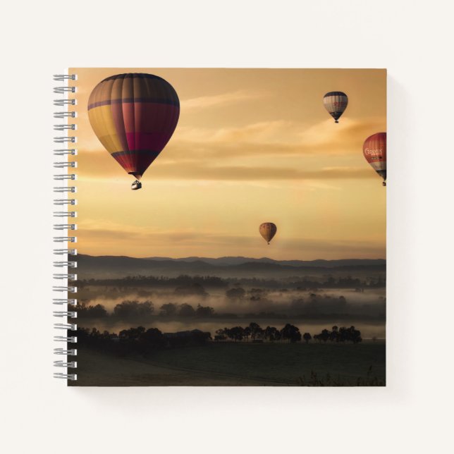 Majestic Hot Air Balloons Notizbuch (Vorderseite)