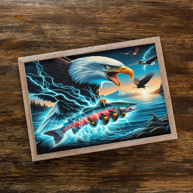 Majestic Hunter: Adler und Fisch Poster (Von Creator hochgeladen)