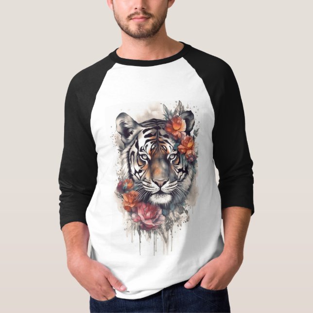 Majestic Indian Tiger T - Shirt (Vorderseite)