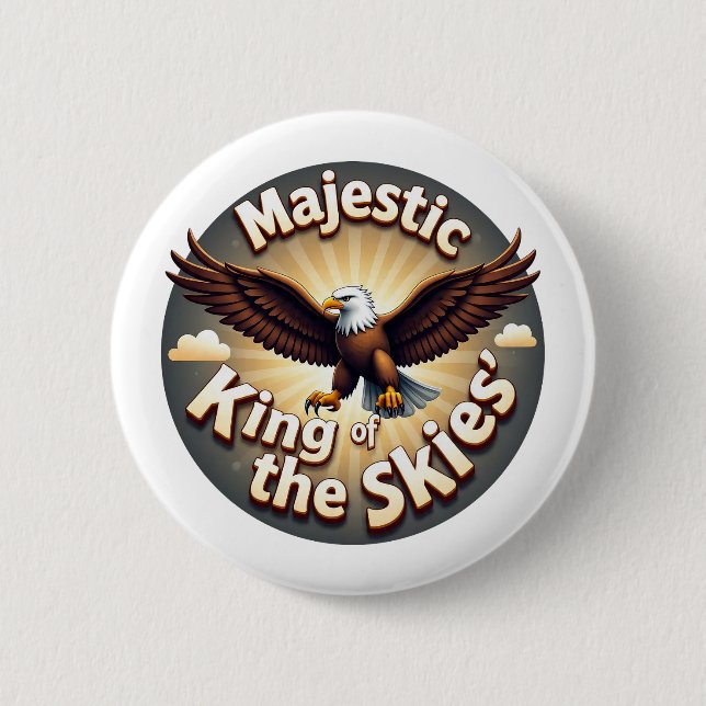 Majestic King of the Skies Button (Vorderseite)