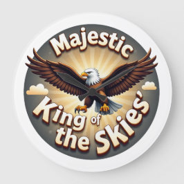 Majestic King of the Skies Große Wanduhr