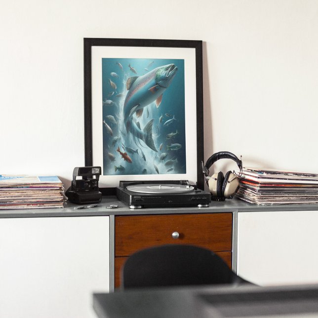 Majestic Lachs während Mondlicht Tanz 12x16 Poster (Von Creator hochgeladen)