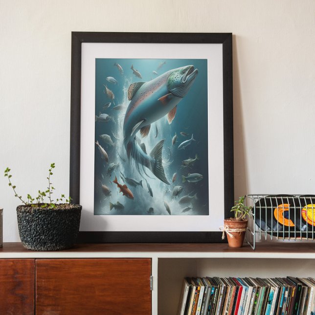 Majestic Lachs während Mondlicht Tanz 18x24 Poster (Von Creator hochgeladen)