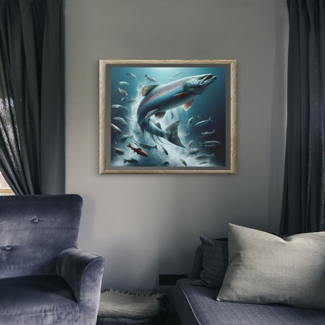 Majestic Lachs während Mondlicht Tanz 20x16 Poster (Von Creator hochgeladen)