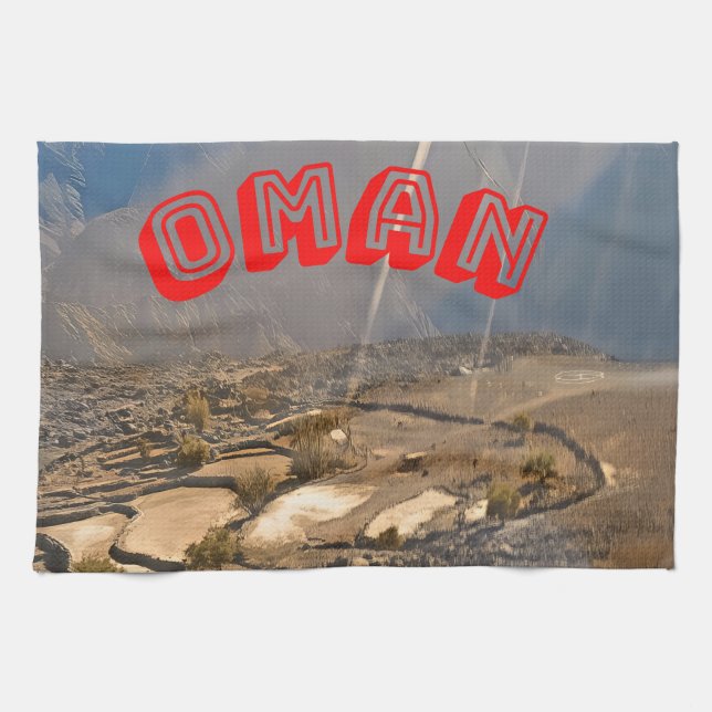 Majestic Landschaften Oman Geschirrtuch (Horizontal)
