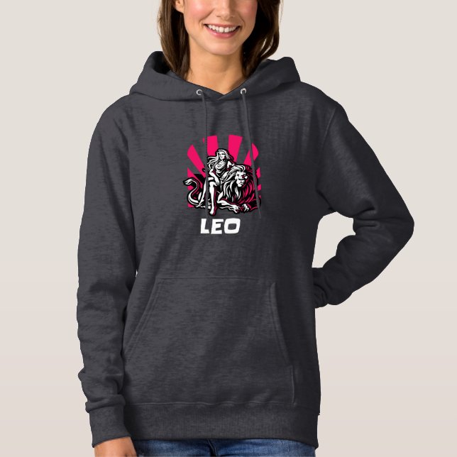 Majestic Leo Zodiac Hoodie (Vorderseite)