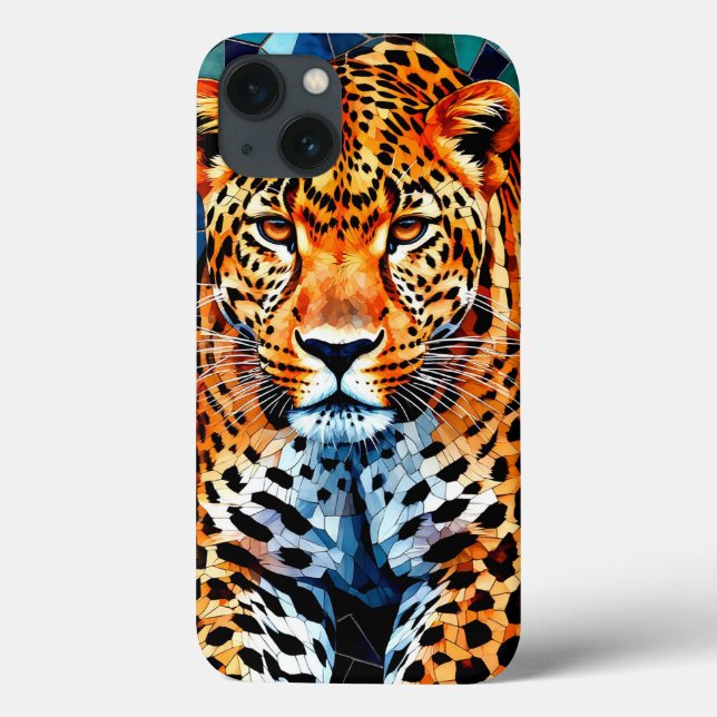 Majestic Leopard im lebhaften Detail Case-Mate iPhone Hülle (Rückseite)