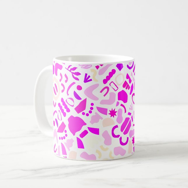 Majestic Lila Abstrakte Tasse (Vorderseite Links)