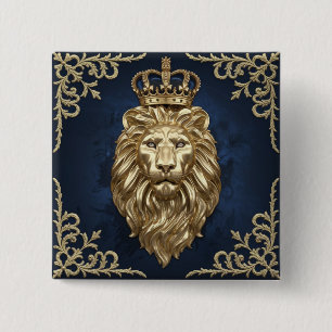 Majestic Lion Button