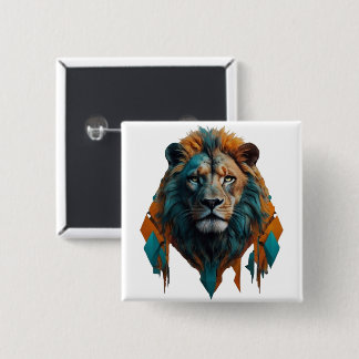 Majestic Lion Button