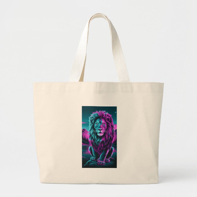 Majestic Lion - Dicke und fierce - Tote Tasche (Vorne)