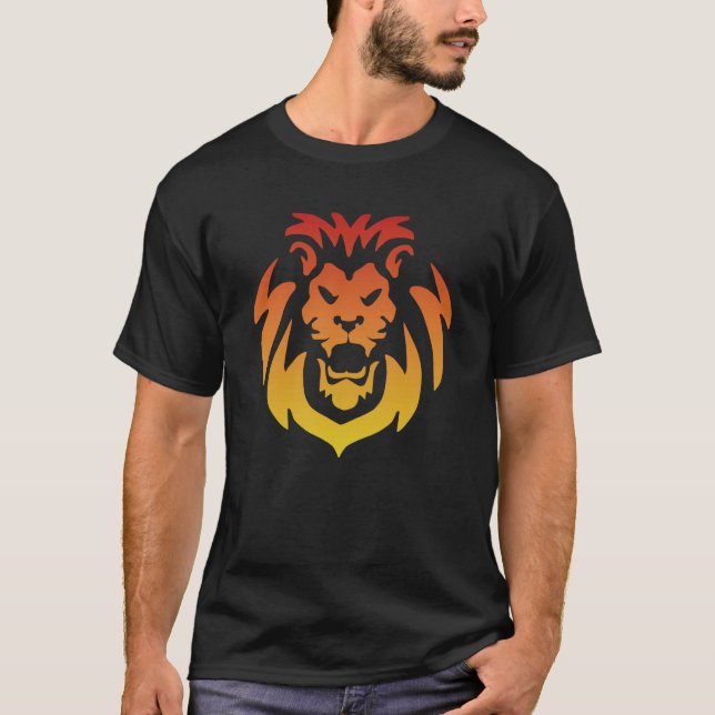 Majestic Lion Head Face T-Shirt (Vorderseite)