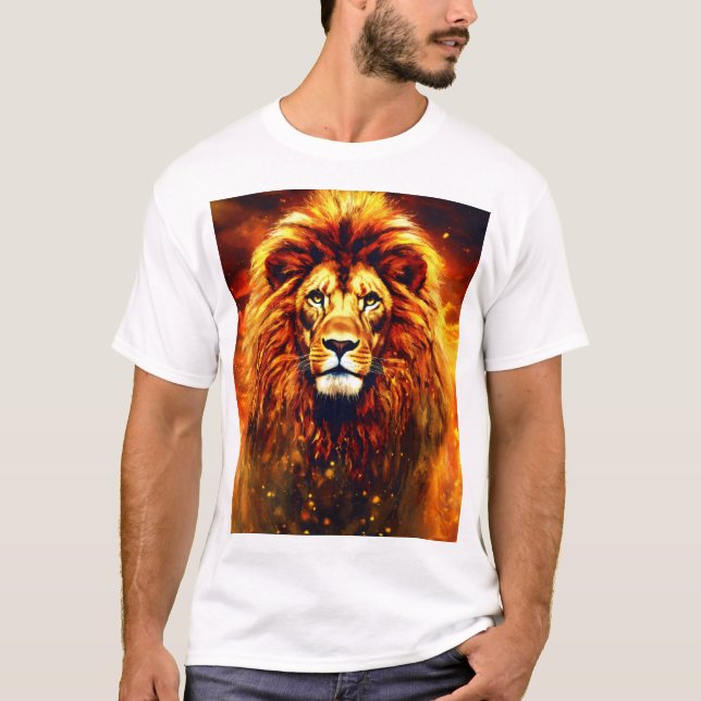 Majestic Lion Head T-Shirt (Vorderseite)