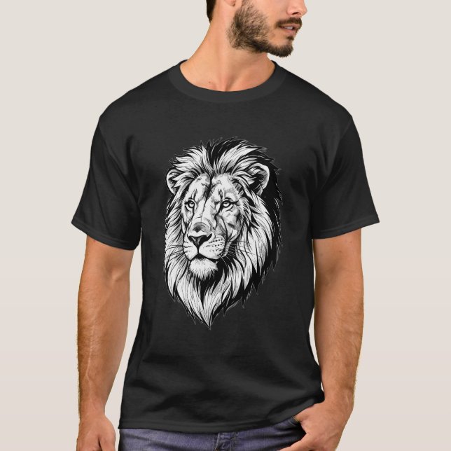 Majestic Lion Head T-Shirt (Vorderseite)