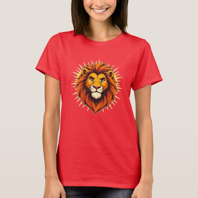 Majestic Lion – King of Power and Authority T-Shirt (Vorderseite)