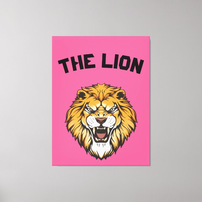 ‚Majestic Lion‘ Leinwanddruck (Vorderseite)