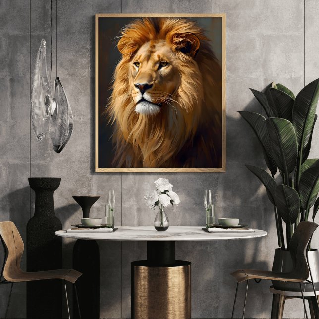 Majestic Lion Portrait  Poster (Von Creator hochgeladen)