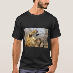 Majestic Lion Roar - African Wildlife T-Shirt